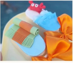 Popsicles decorados em formato de picolé